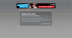 Desktop Screenshot of hur.org